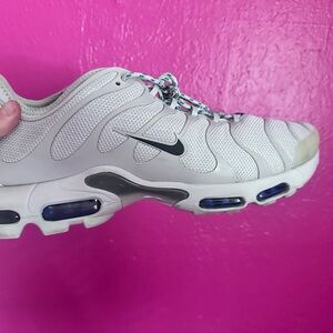 Nike Air Max Plus White with Blue Accents